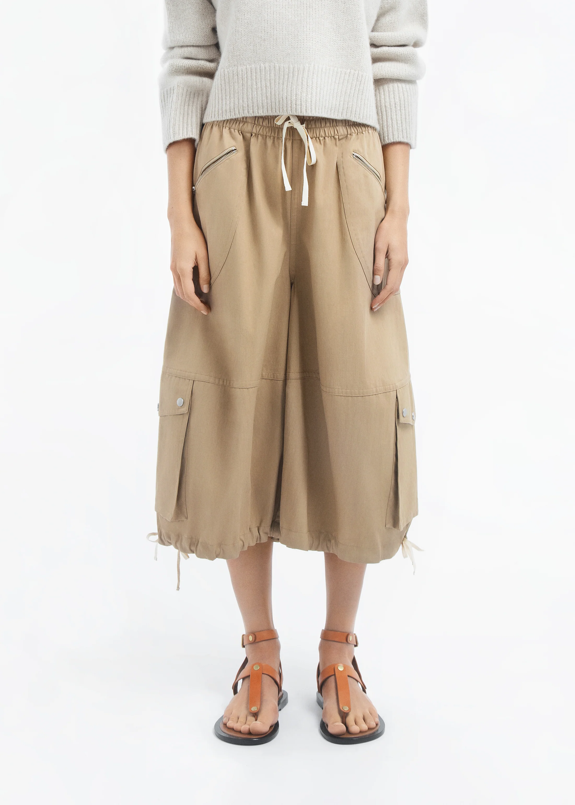 Braies Pant in Cotton Twill - Camel - Image 2
