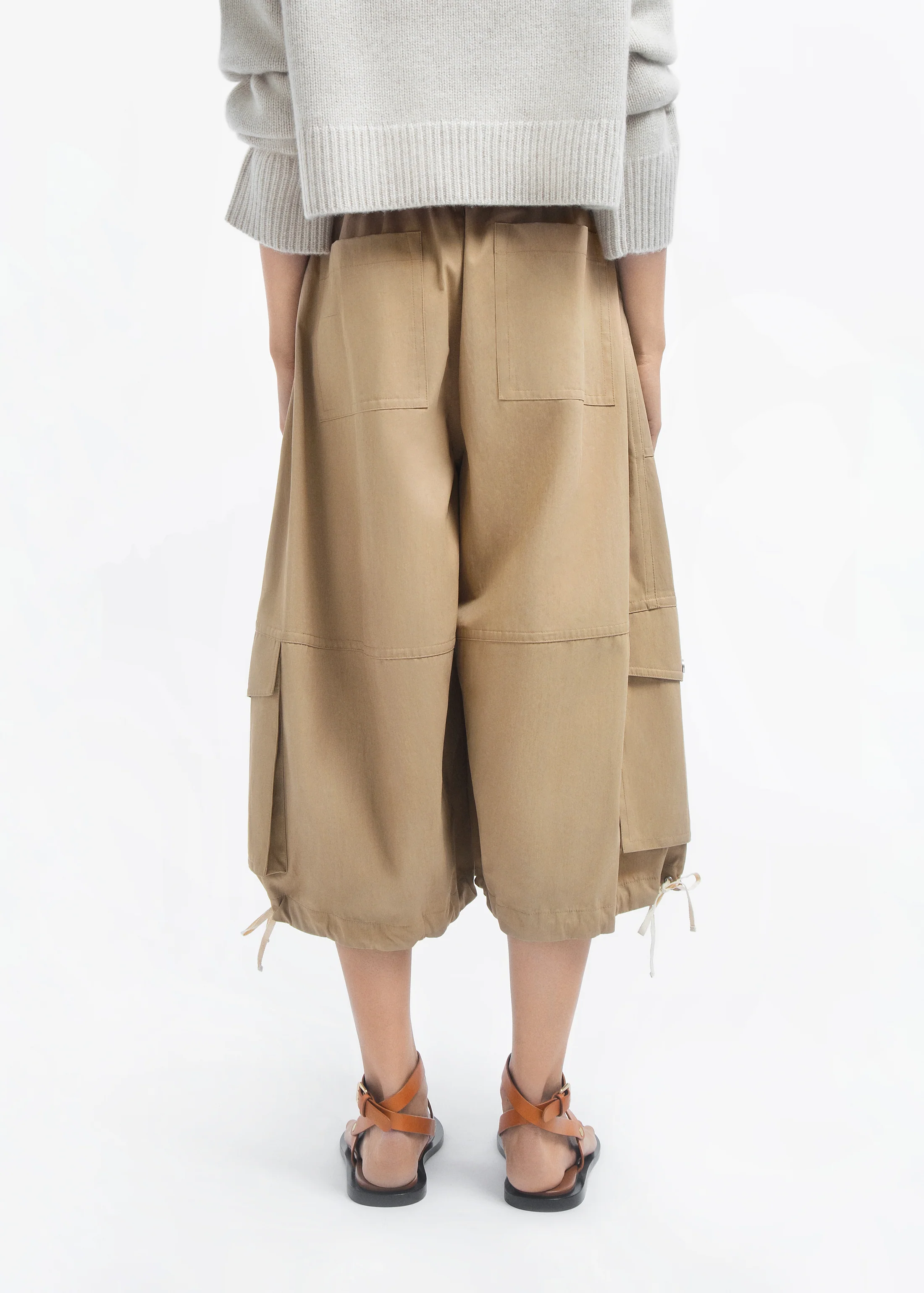 Braies Pant in Cotton Twill - Camel - Image 3