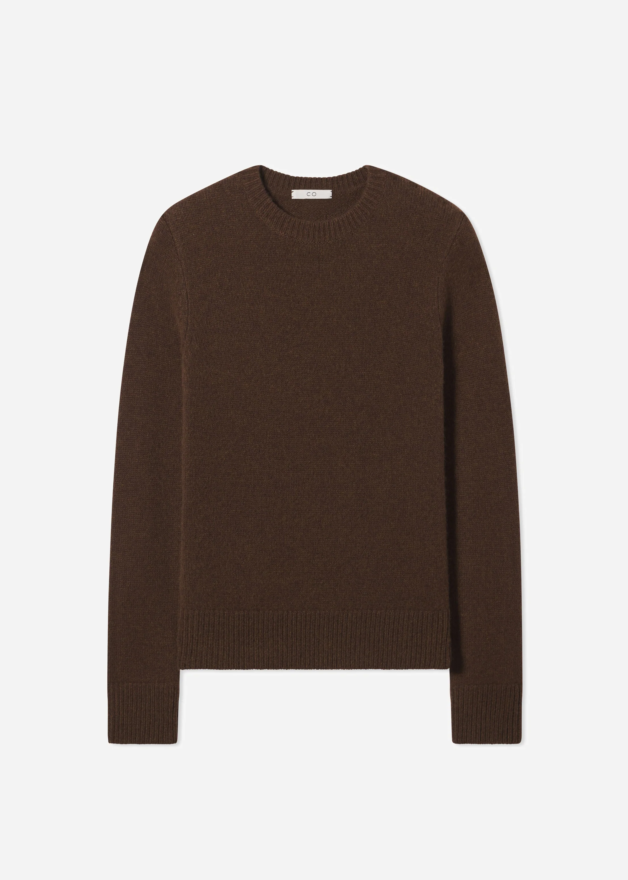 Crew Sweater in Cashmere - Brown - Image 3