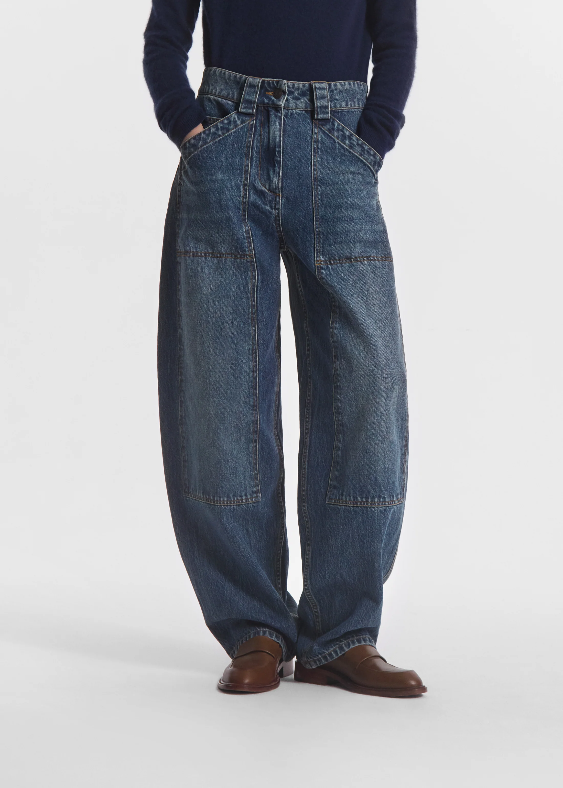 Denim Patch Pocket Jean - Indigo - Image 4