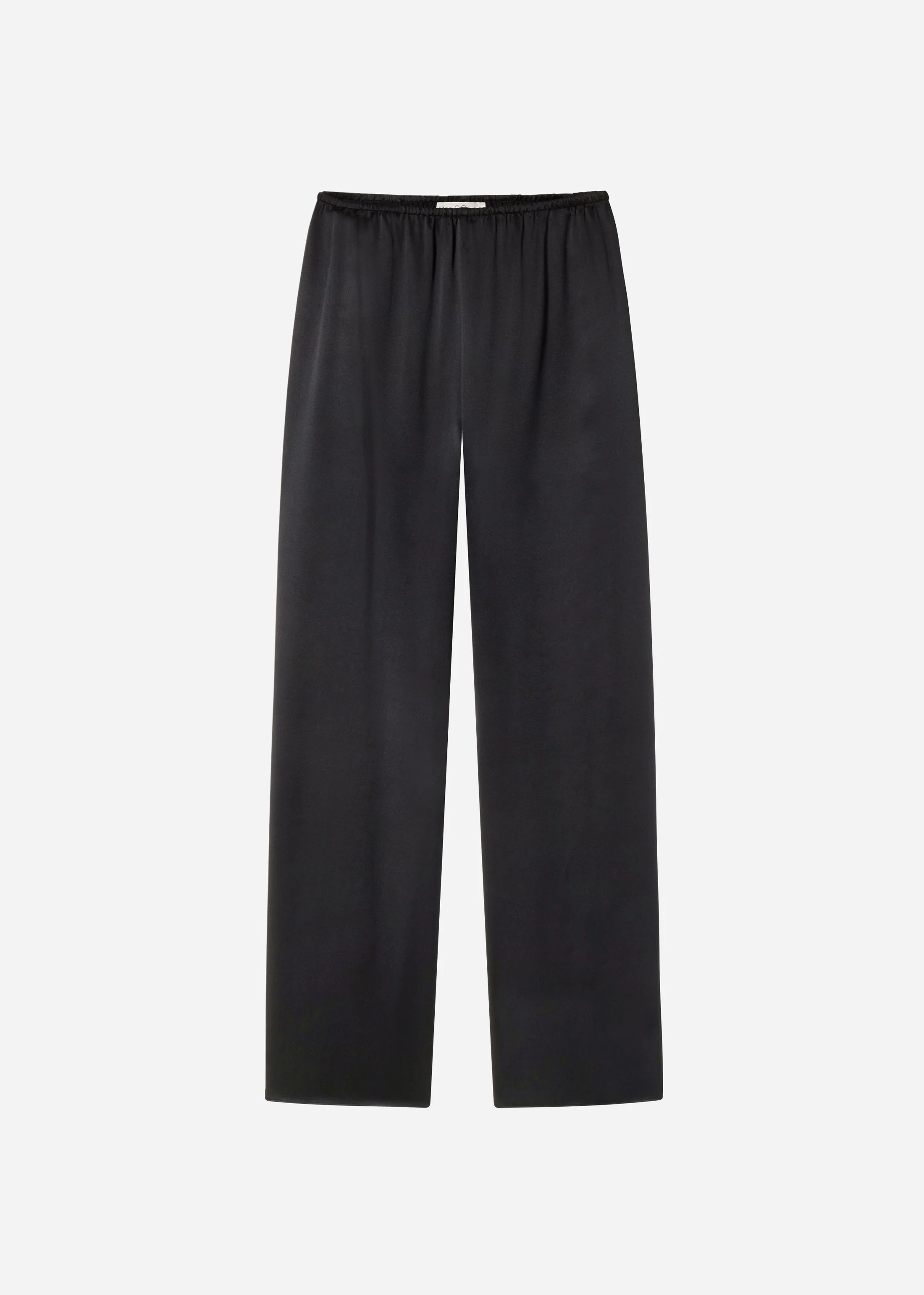 Elastic Waist Pant in Silk - Black - Image 5