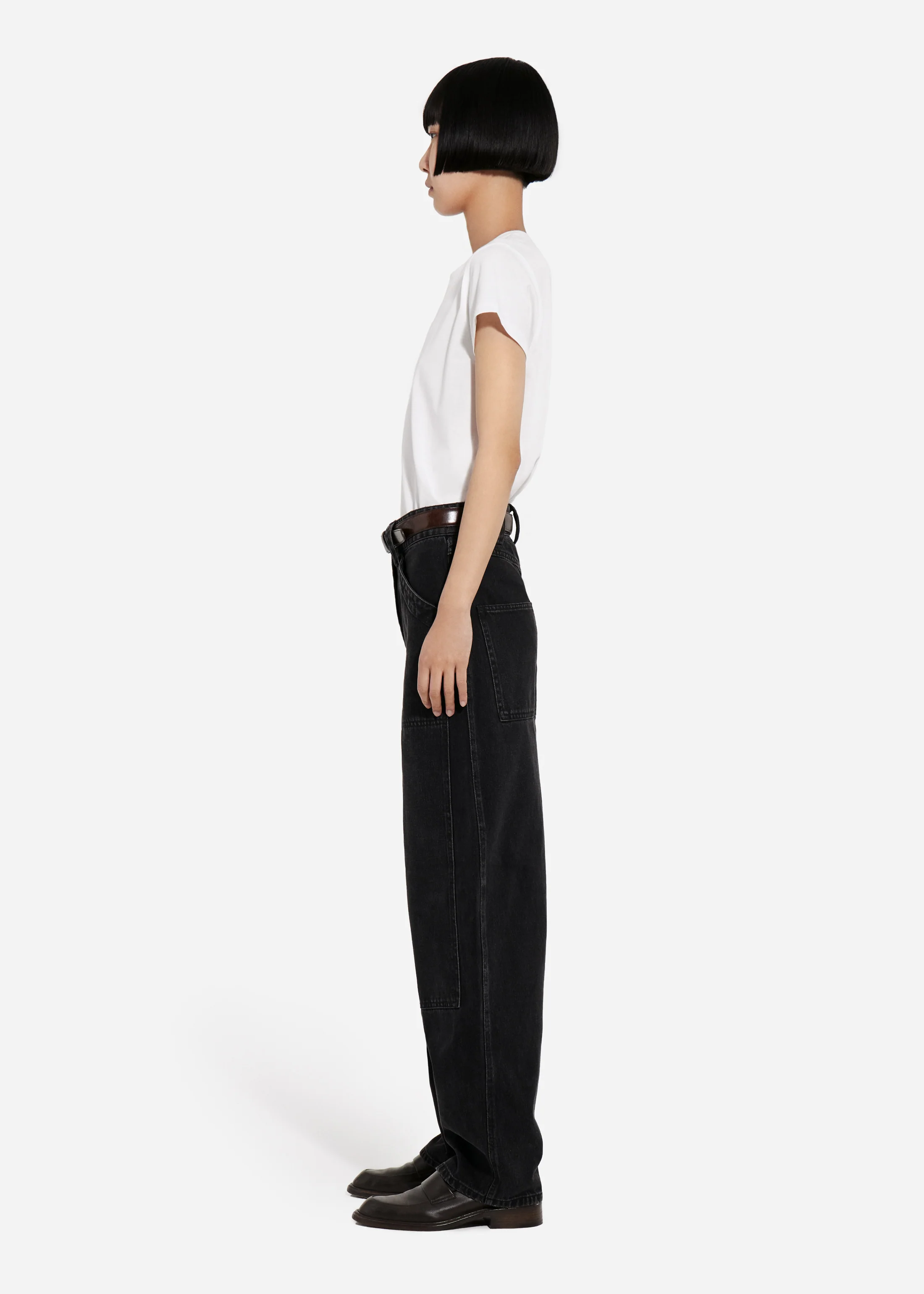 Fitted Tee in Cotton Jersey - Ivory - Image 4