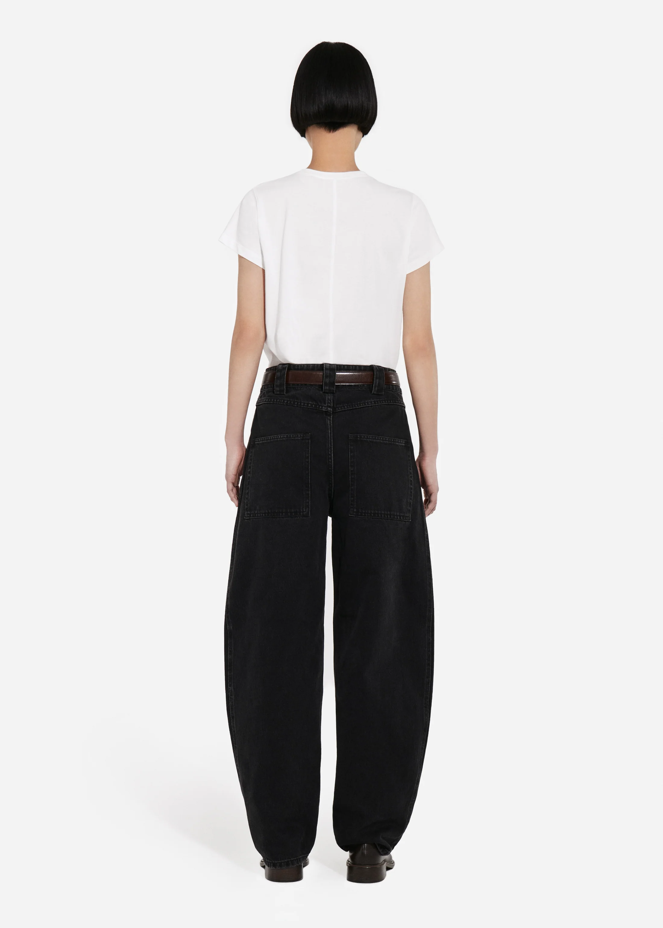 Fitted Tee in Cotton Jersey - Ivory - Image 5