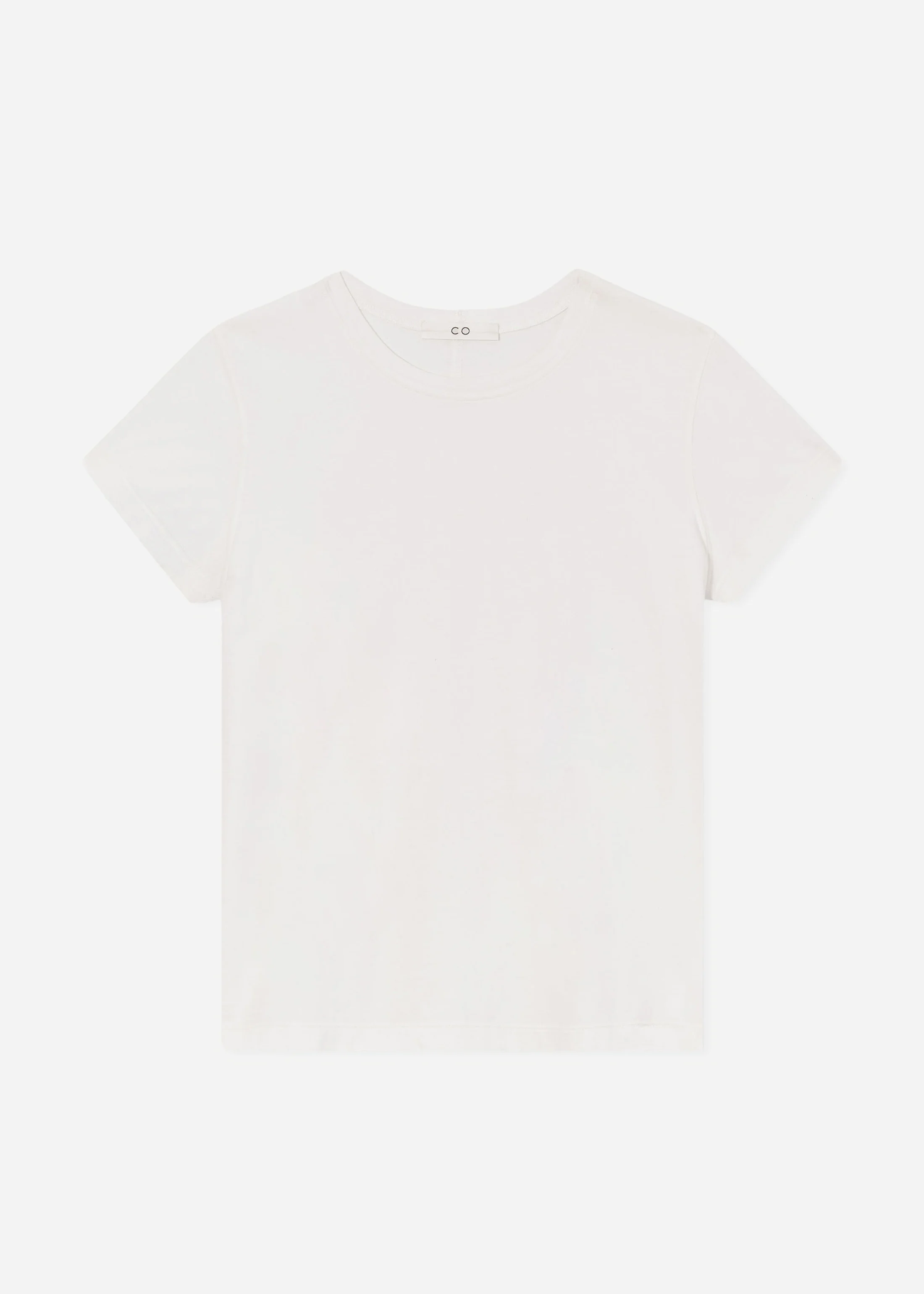 Fitted Tee in Cotton Jersey - Ivory - Image 6