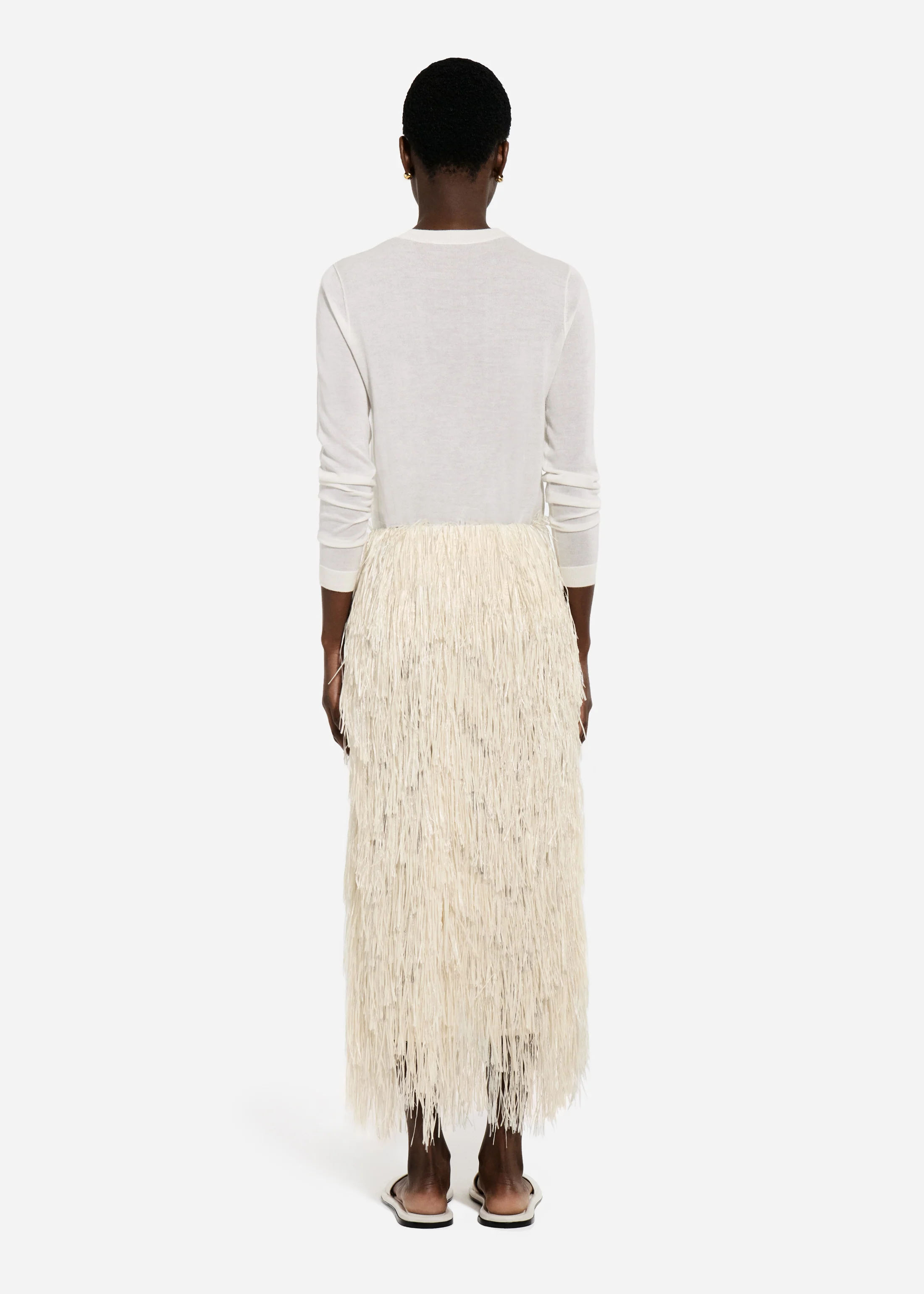 Fringe Skirt - Pearl - Image 3