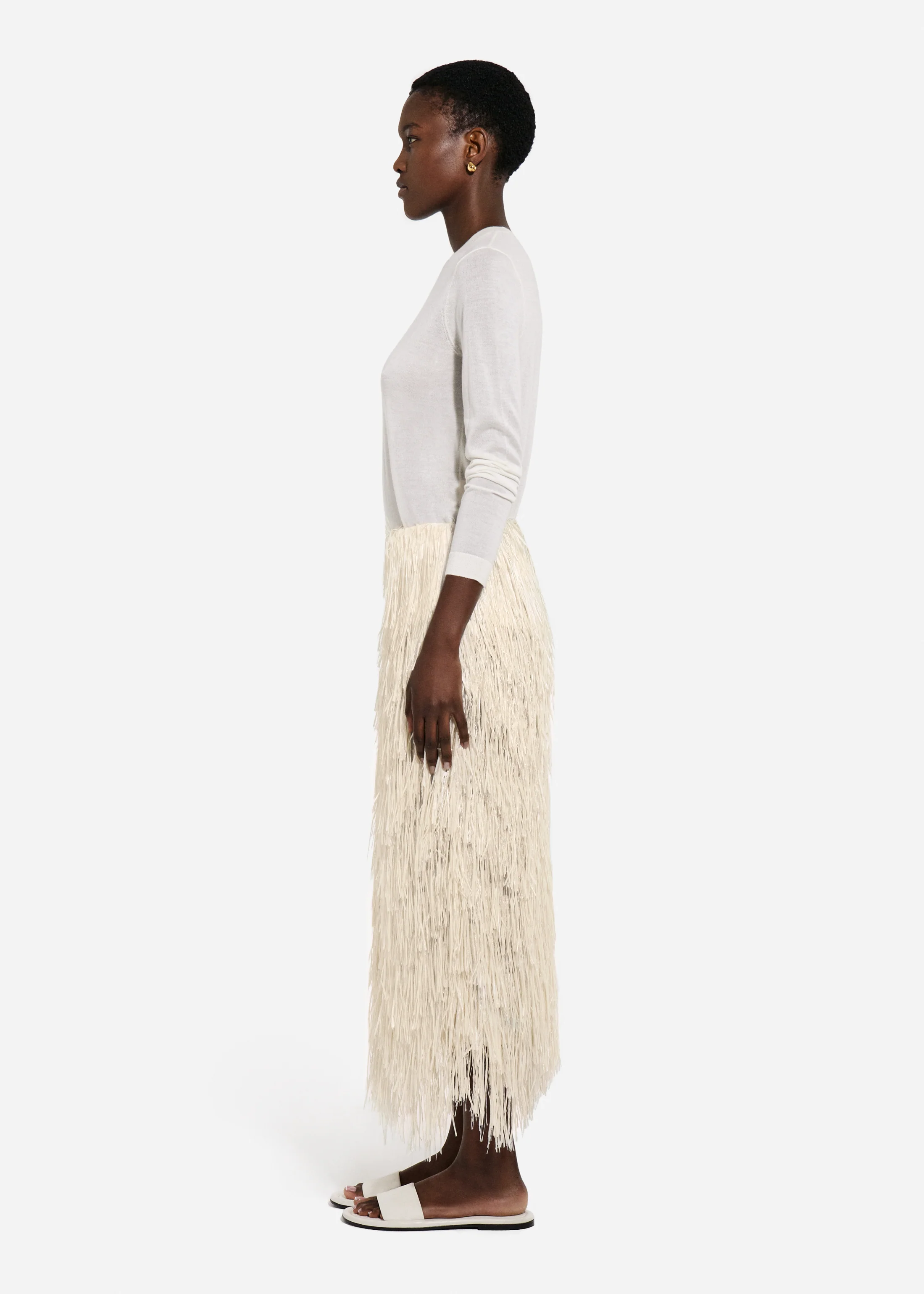 Fringe Skirt - Pearl - Image 4