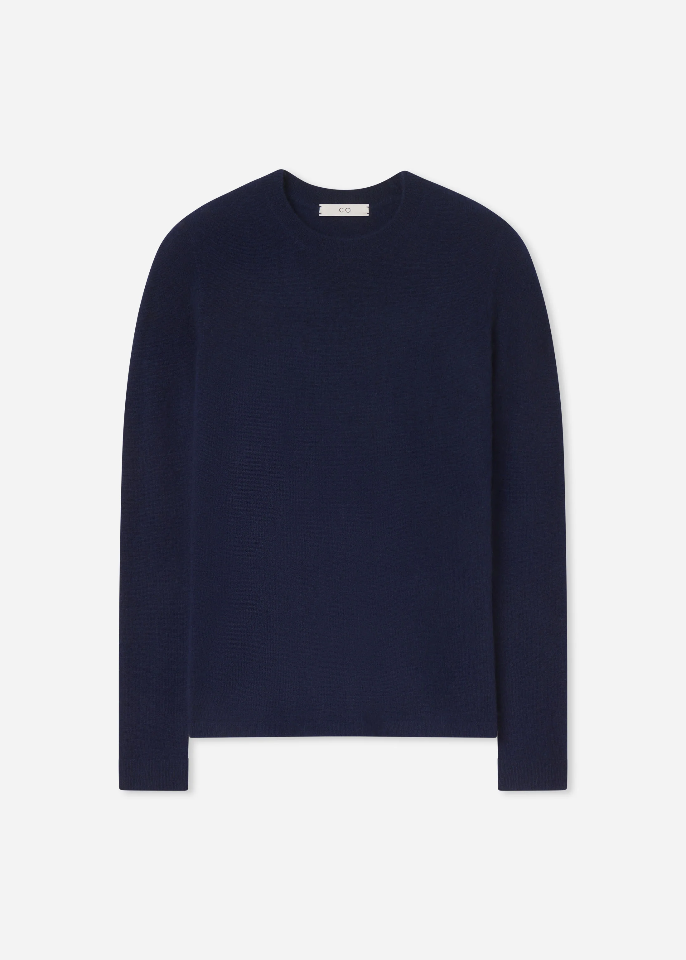 Long Sleeve Crew Sweater in Cashmere Silk - Eclipse - Image 5