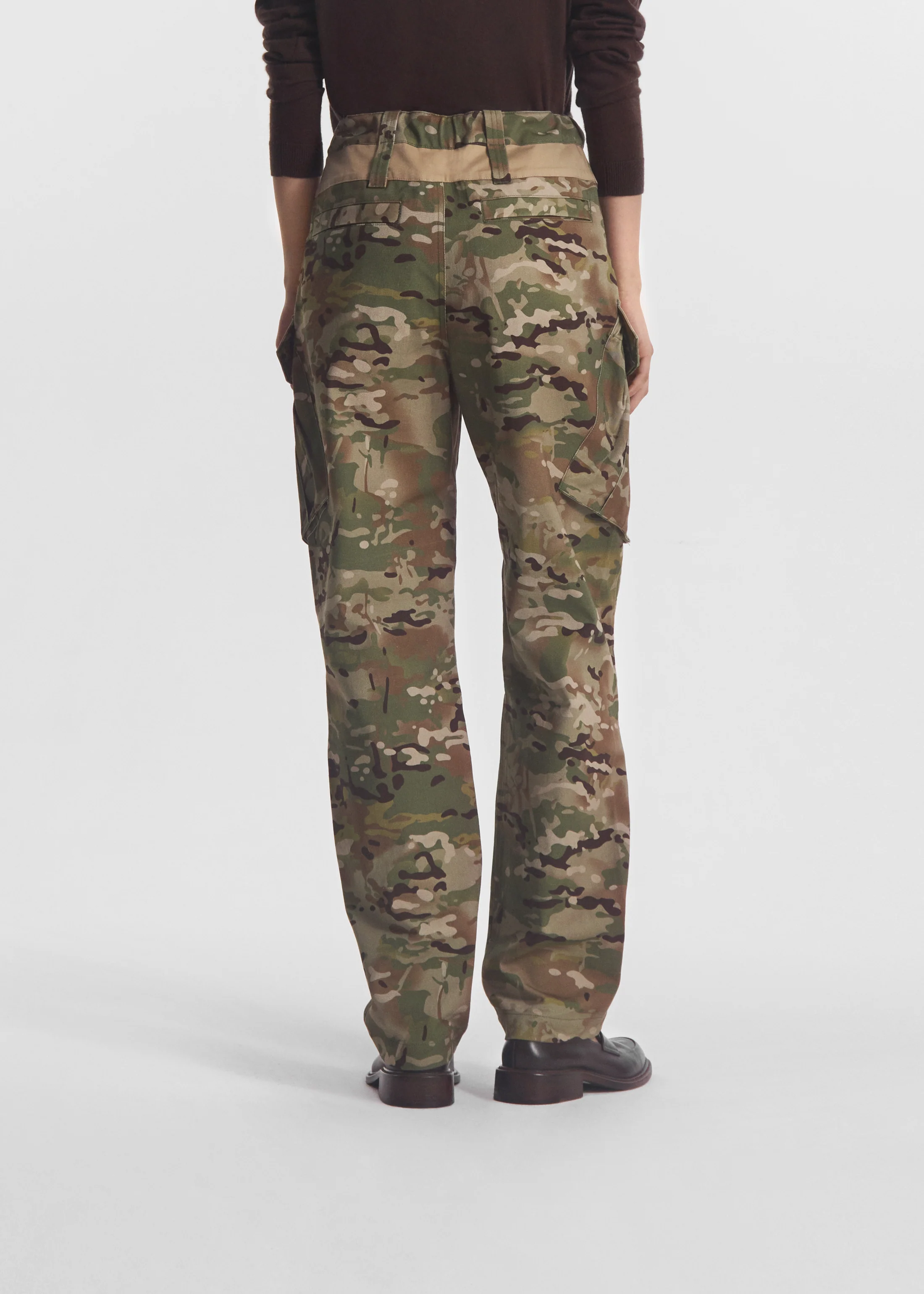 Military Pant in Cotton Twill - Camo Multi - Image 5