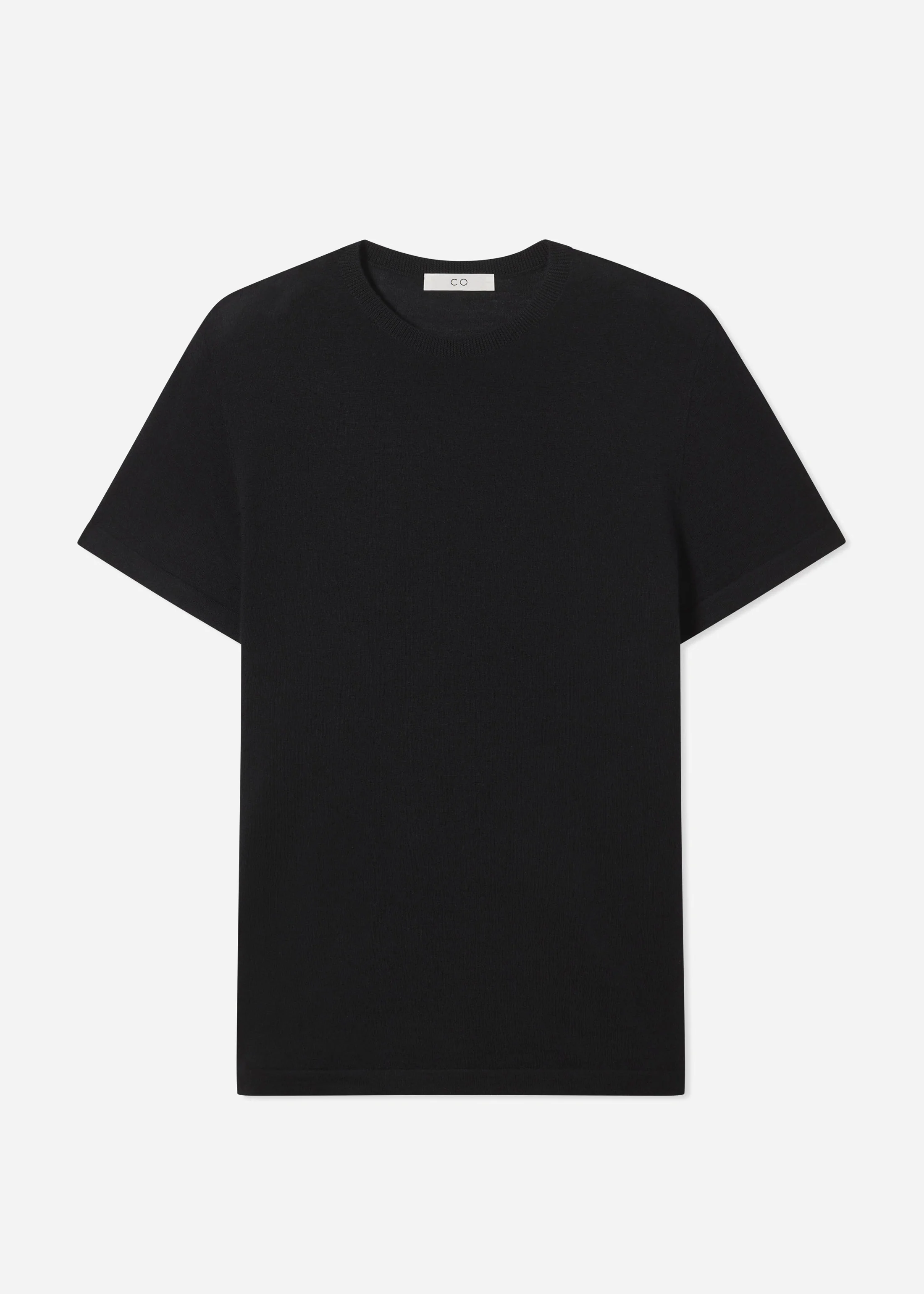 T-Shirt in Fine Cashmere - Black - Image 5