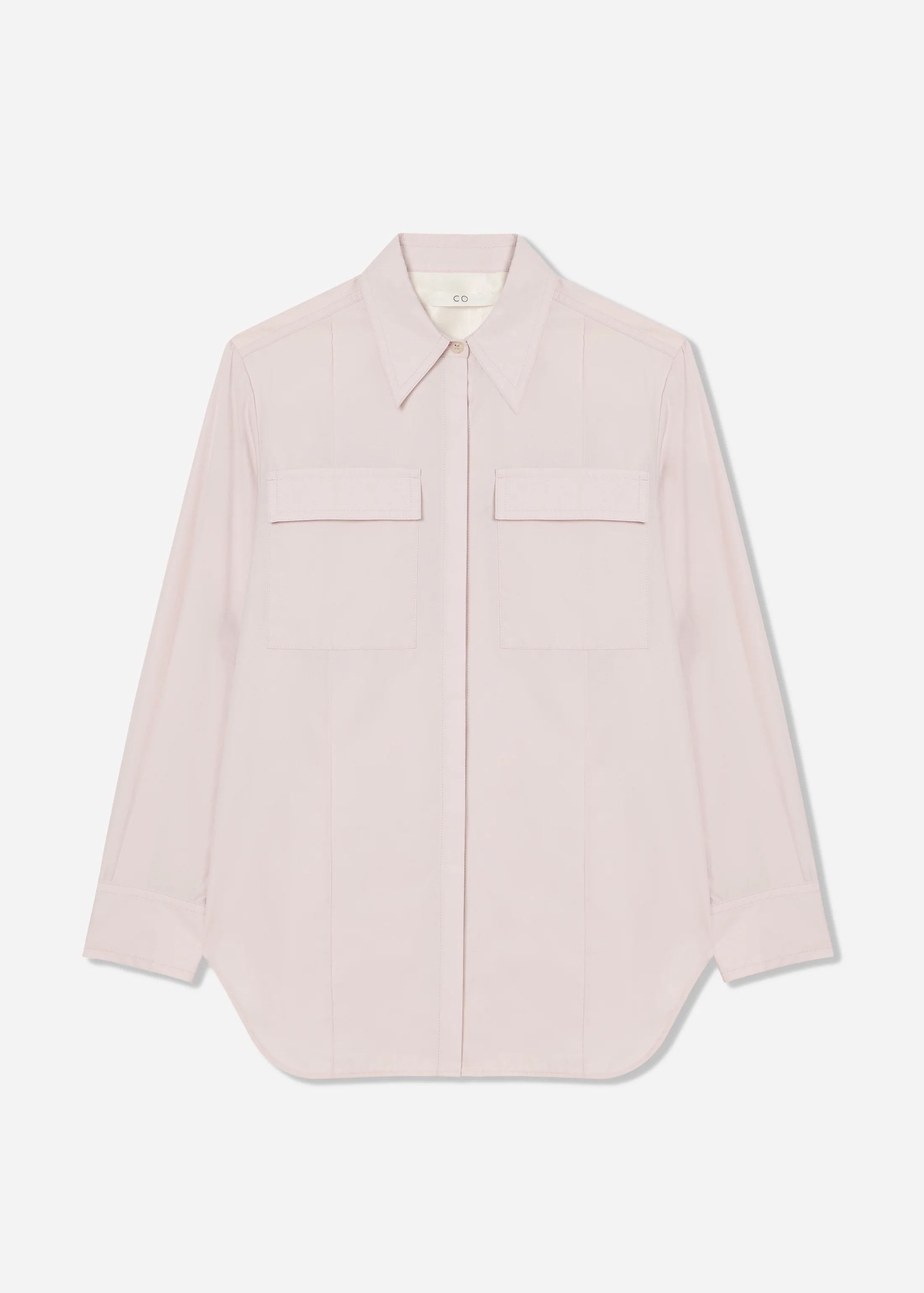 Overshirt in Cotton Sateen - Orchid