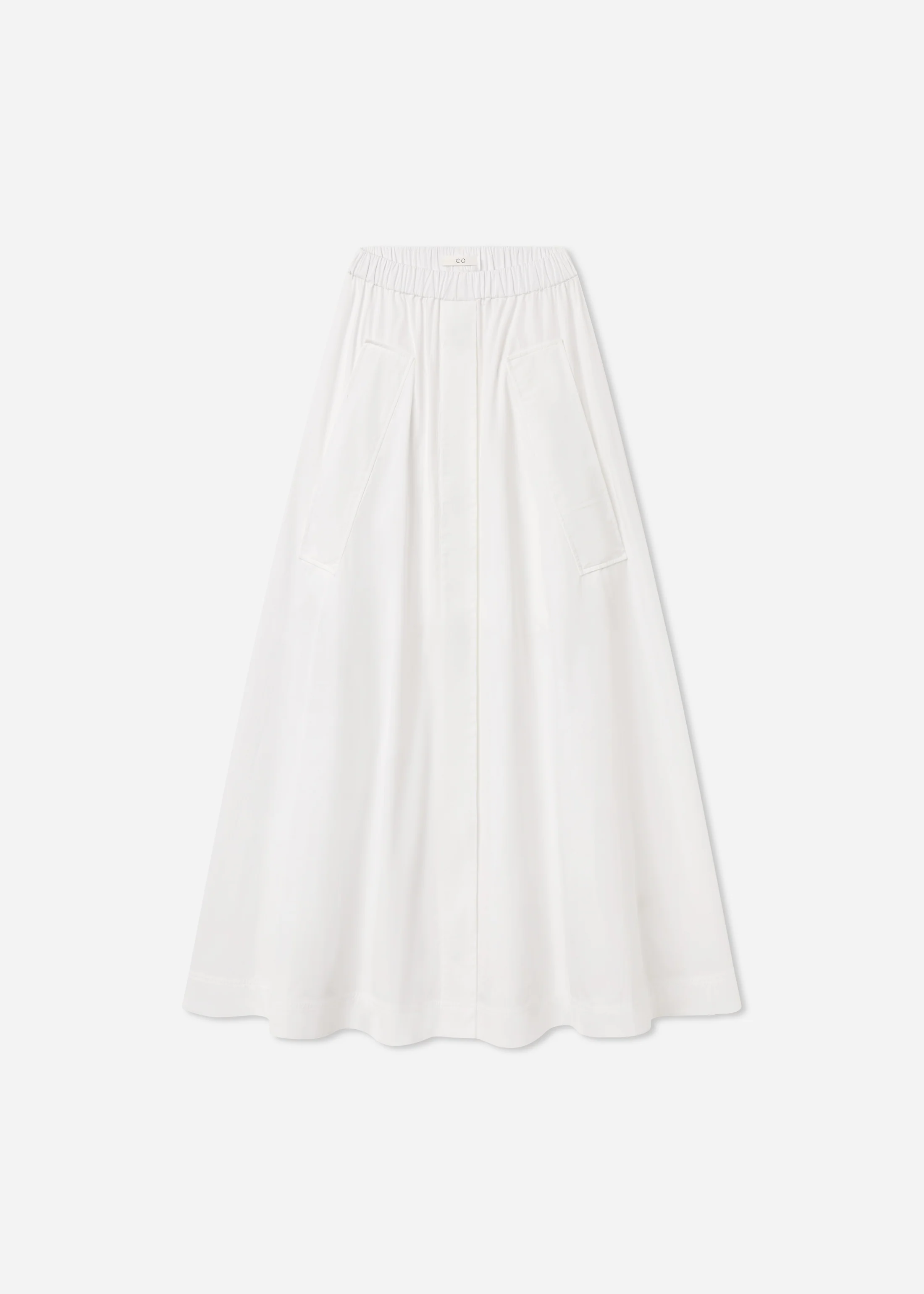 Parachute Skirt in Cotton Poplin - White - Image 7