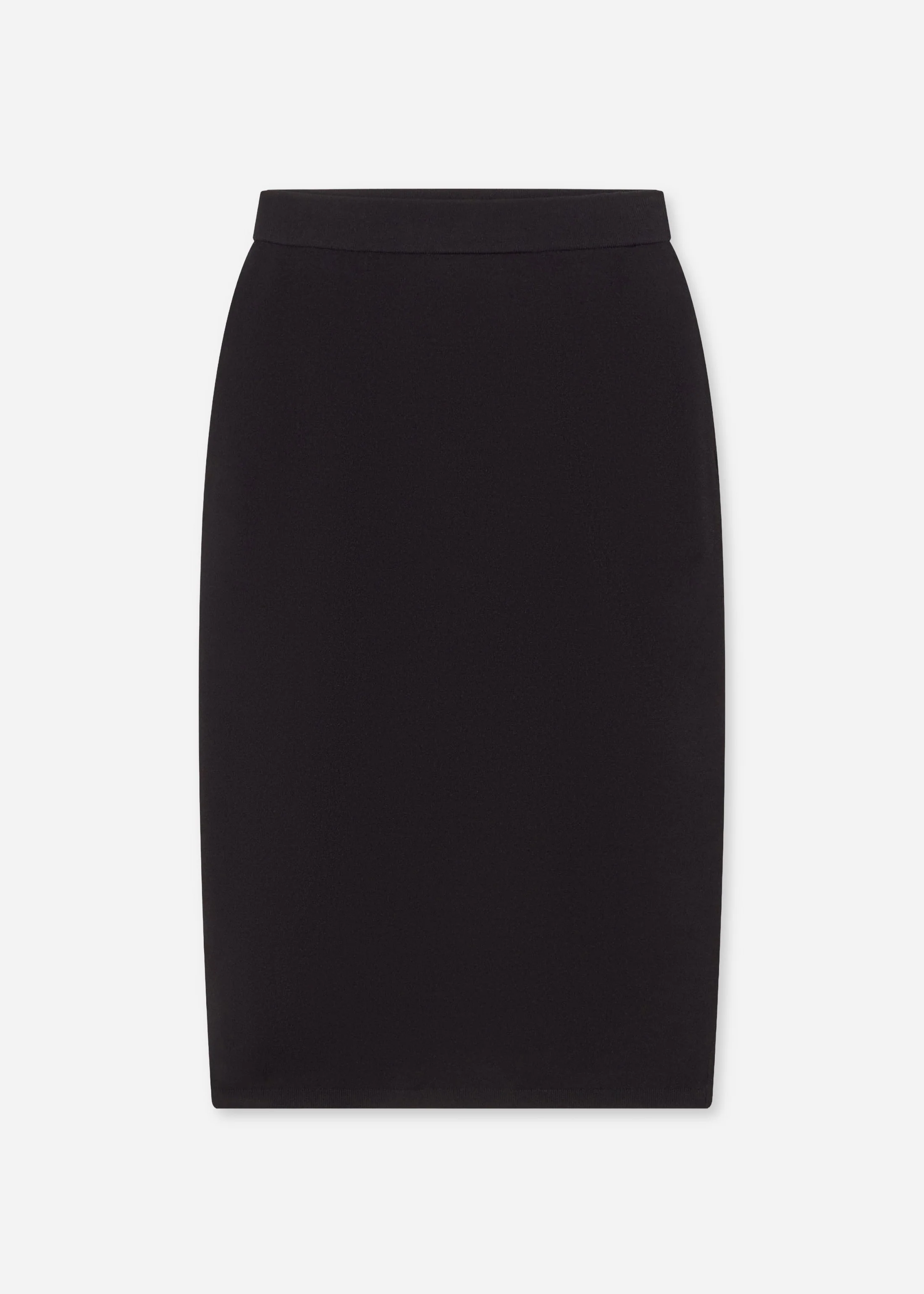Pencil Skirt in Viscose - Black - Image 5