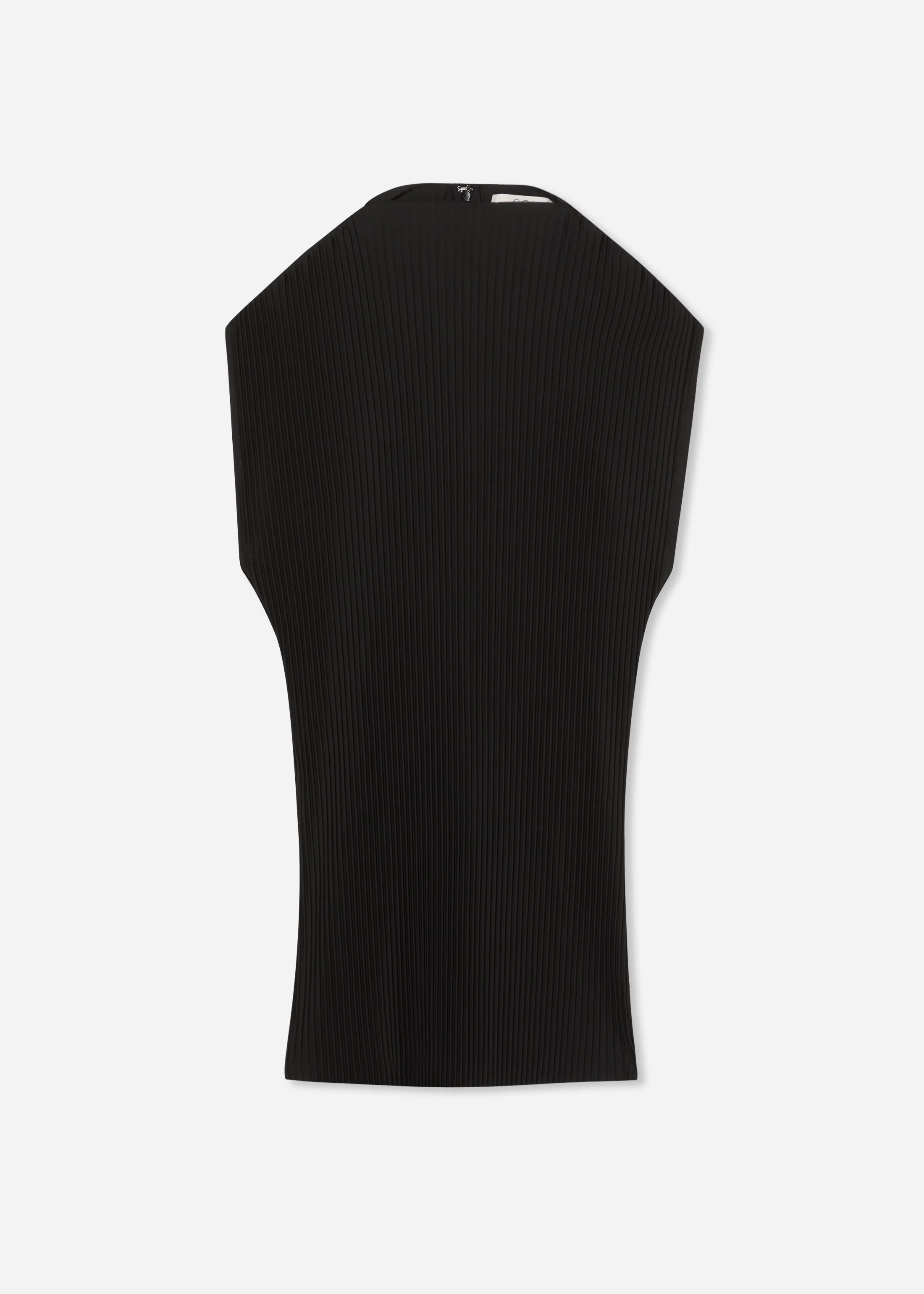 Cap Sleeve Top in Plisse - Black - Image 4