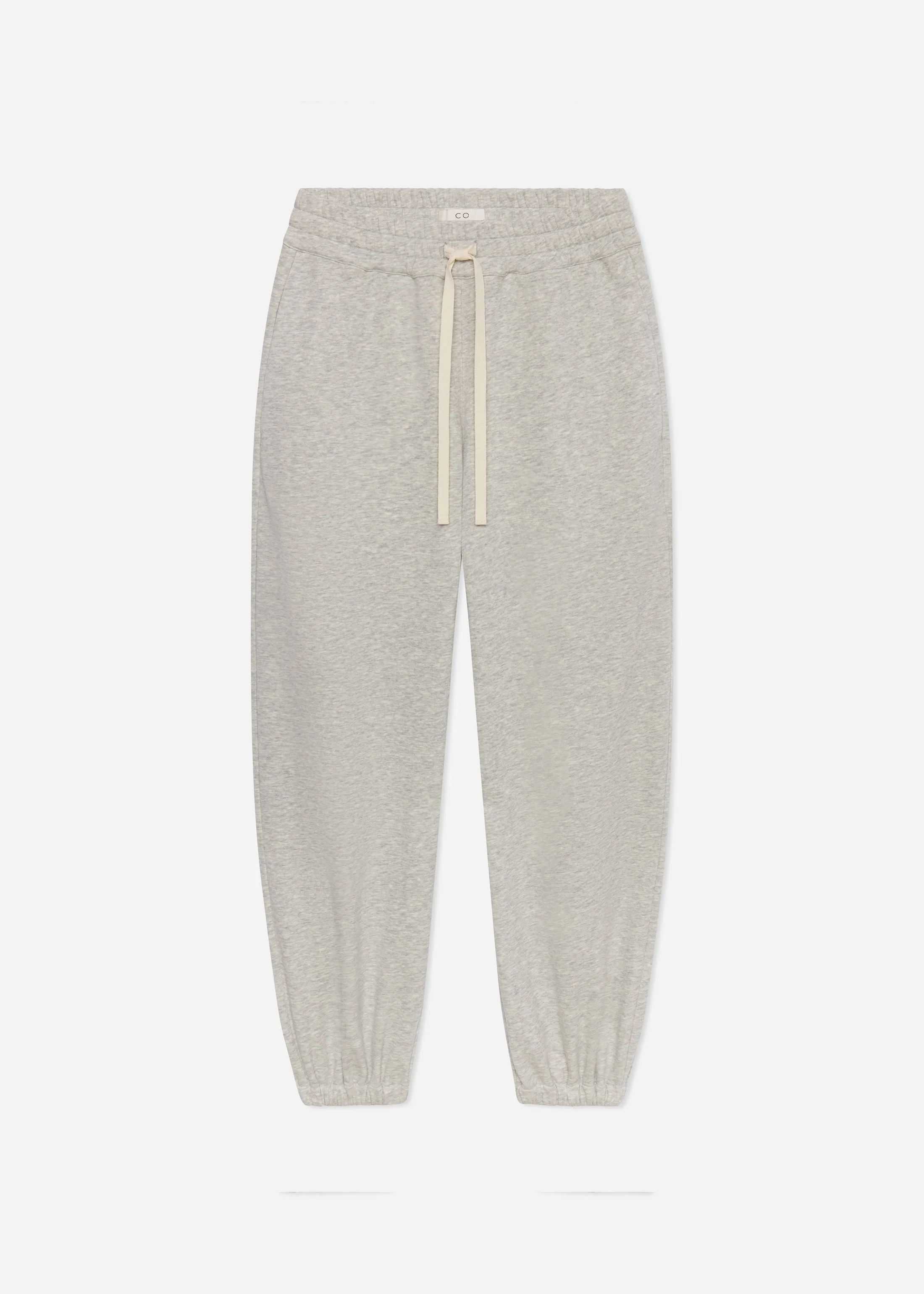 Stretch Jogger in Scuba Jersey - Heather Grey - Image 5