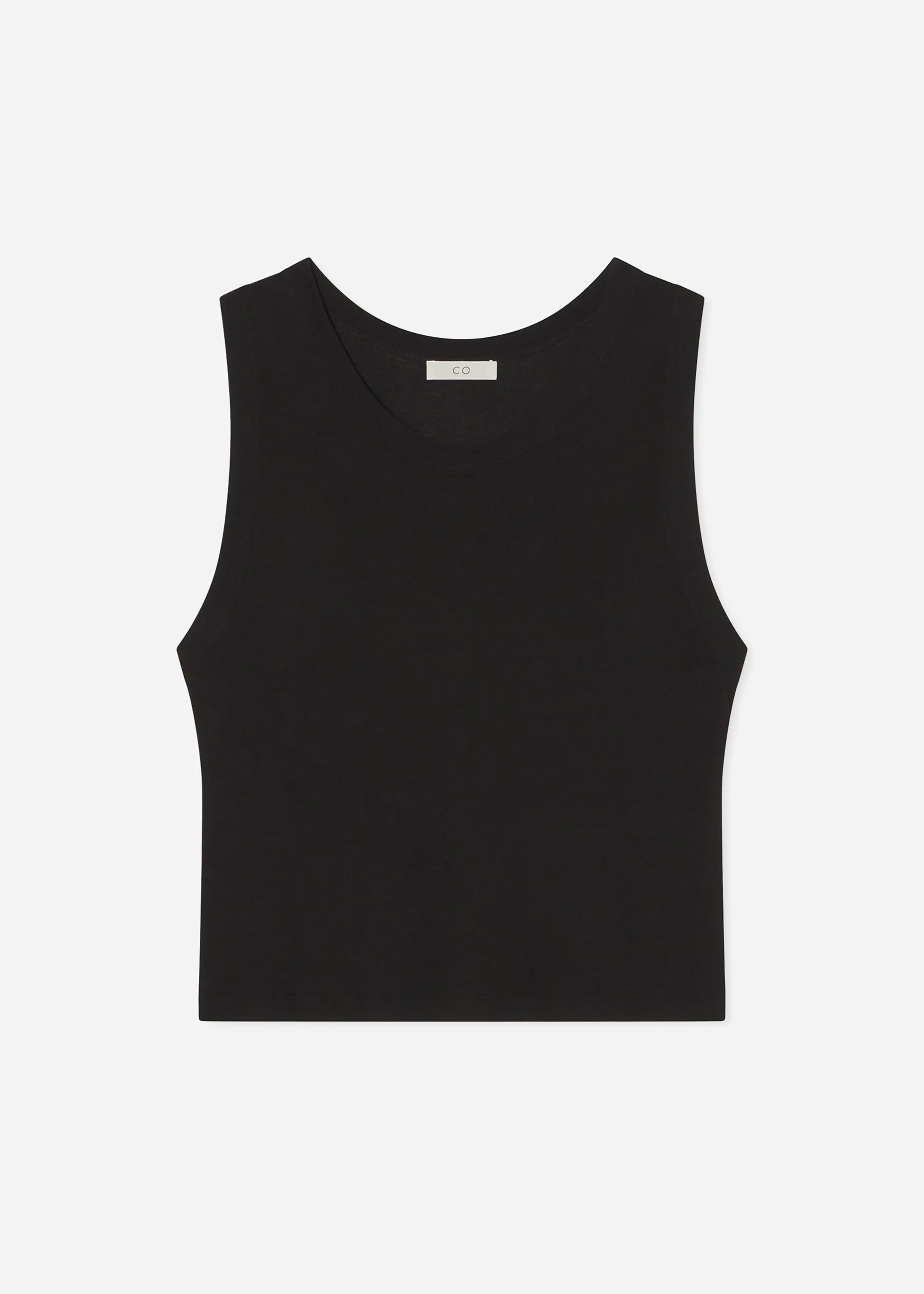 Loose Tank in Slub Jersey - Black - Image 4
