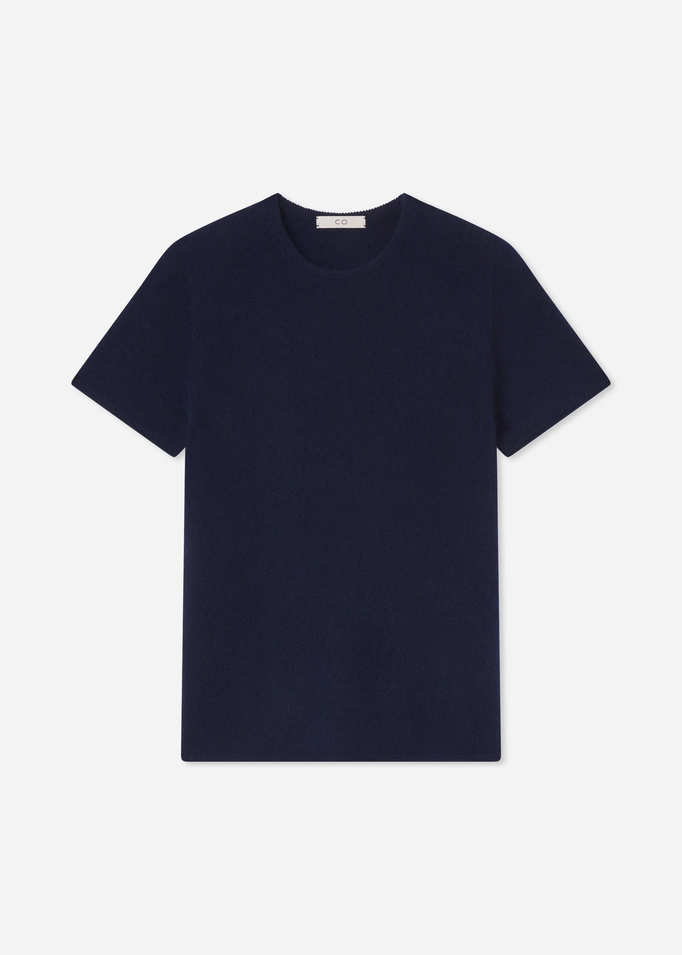 Short Sleeve T-Shirt in Cashmere Silk - Eclipse - Image 5