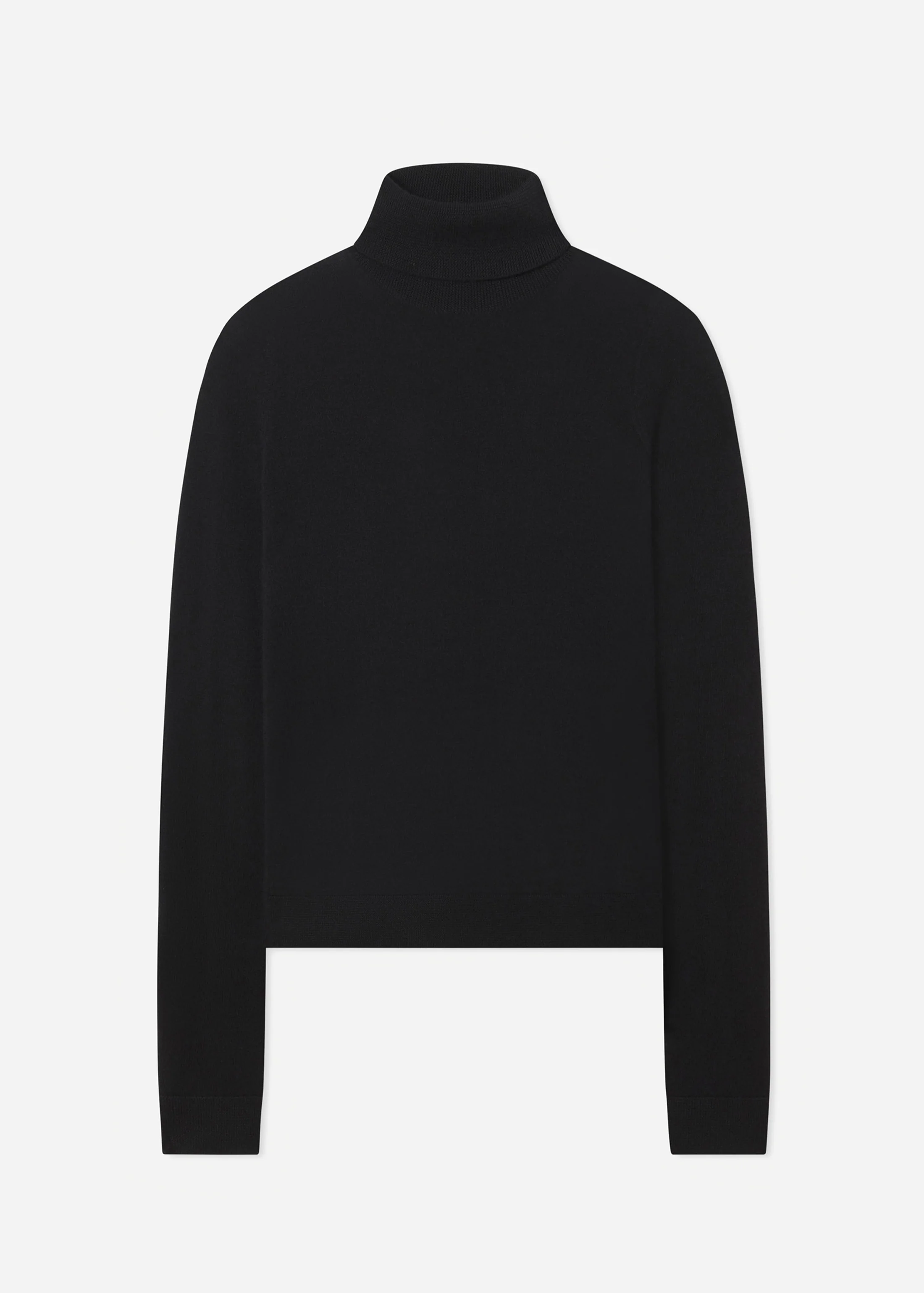 Slim Turtleneck in Fine Cashmere - Black - Image 6