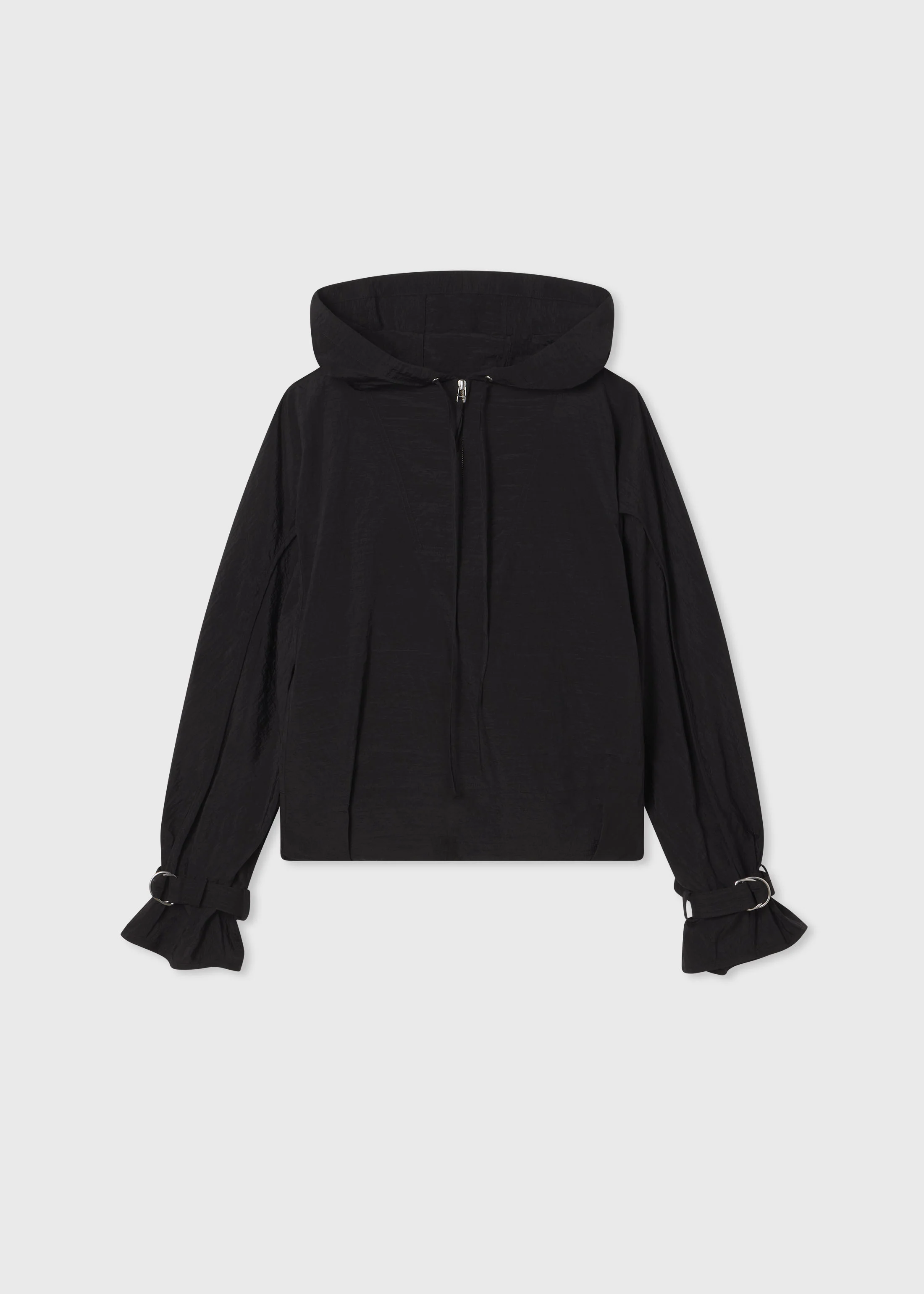 Sports Pullover in Recycled Nylon - Black - Image 5