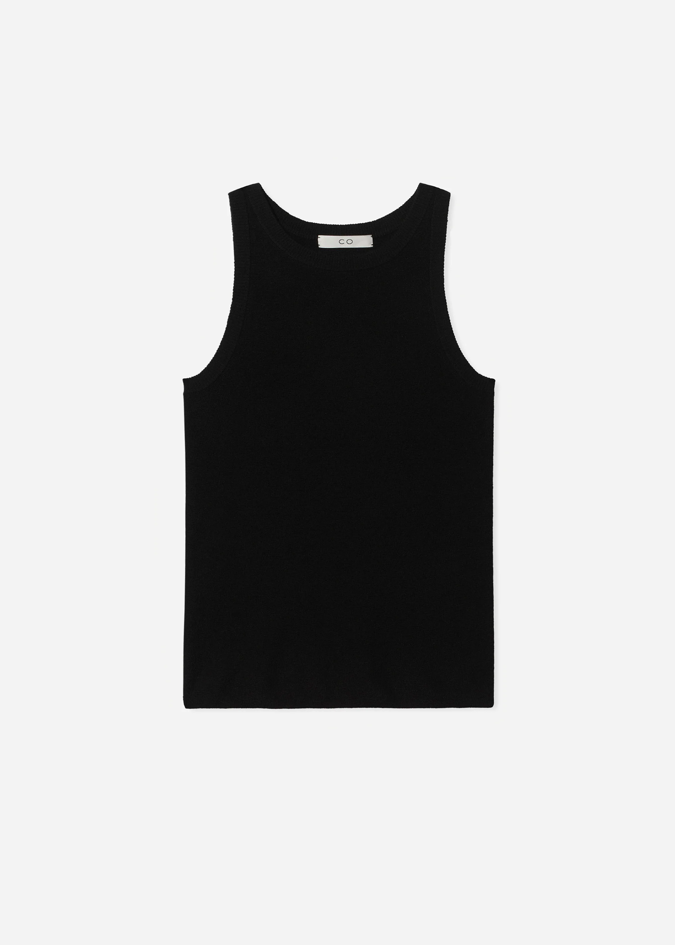 Tank Top in Fine Cashmere - Black - Image 6