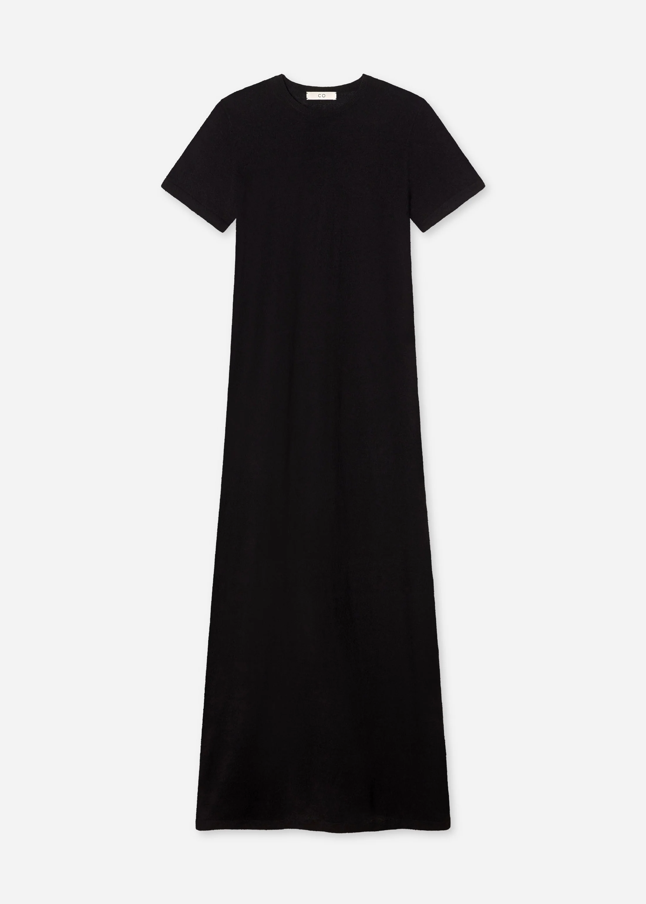 T-Shirt Dress in Silk Linen - Black - Image 5