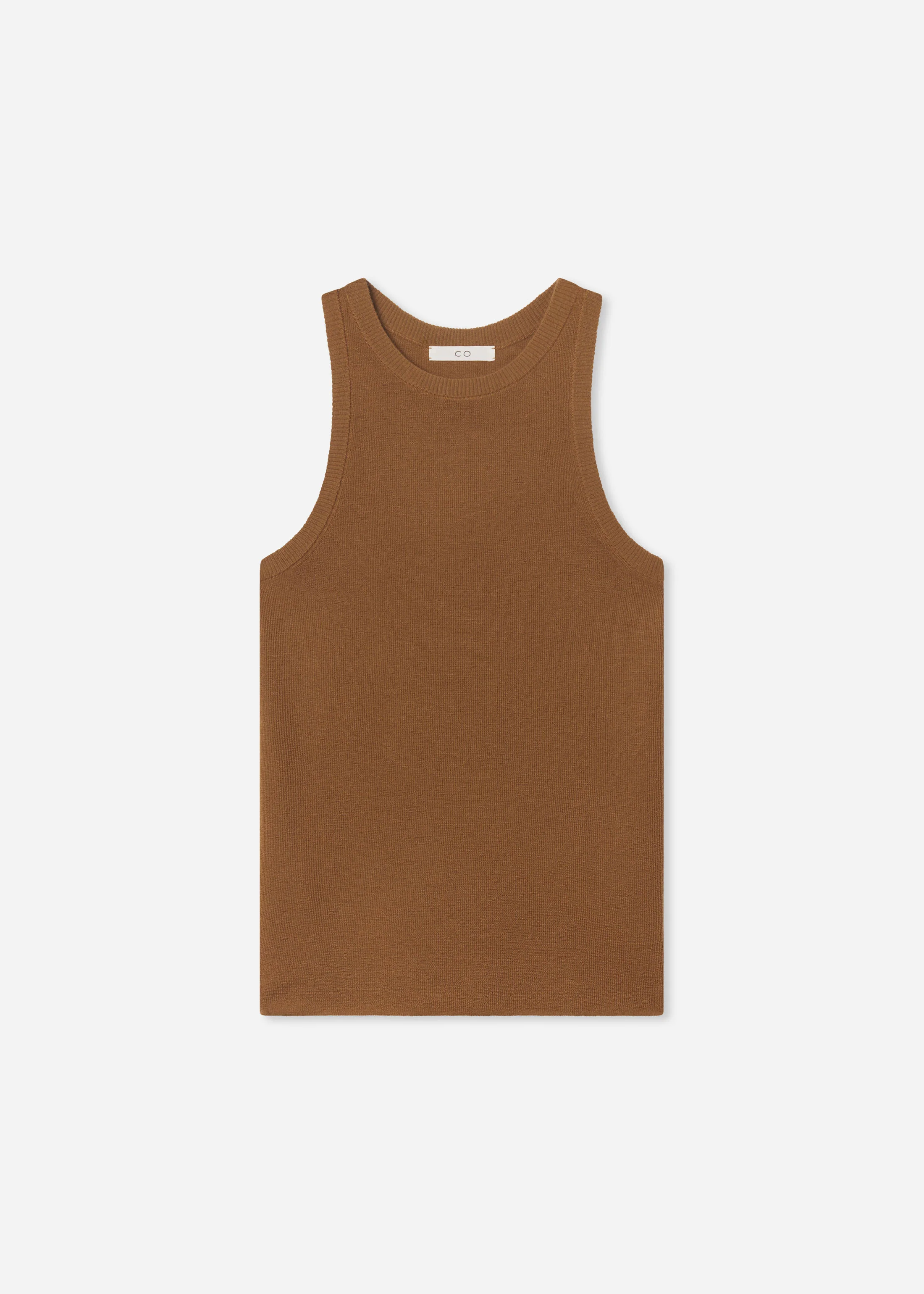 Tank Top in Fine Cashmere - Ginger - Image 5